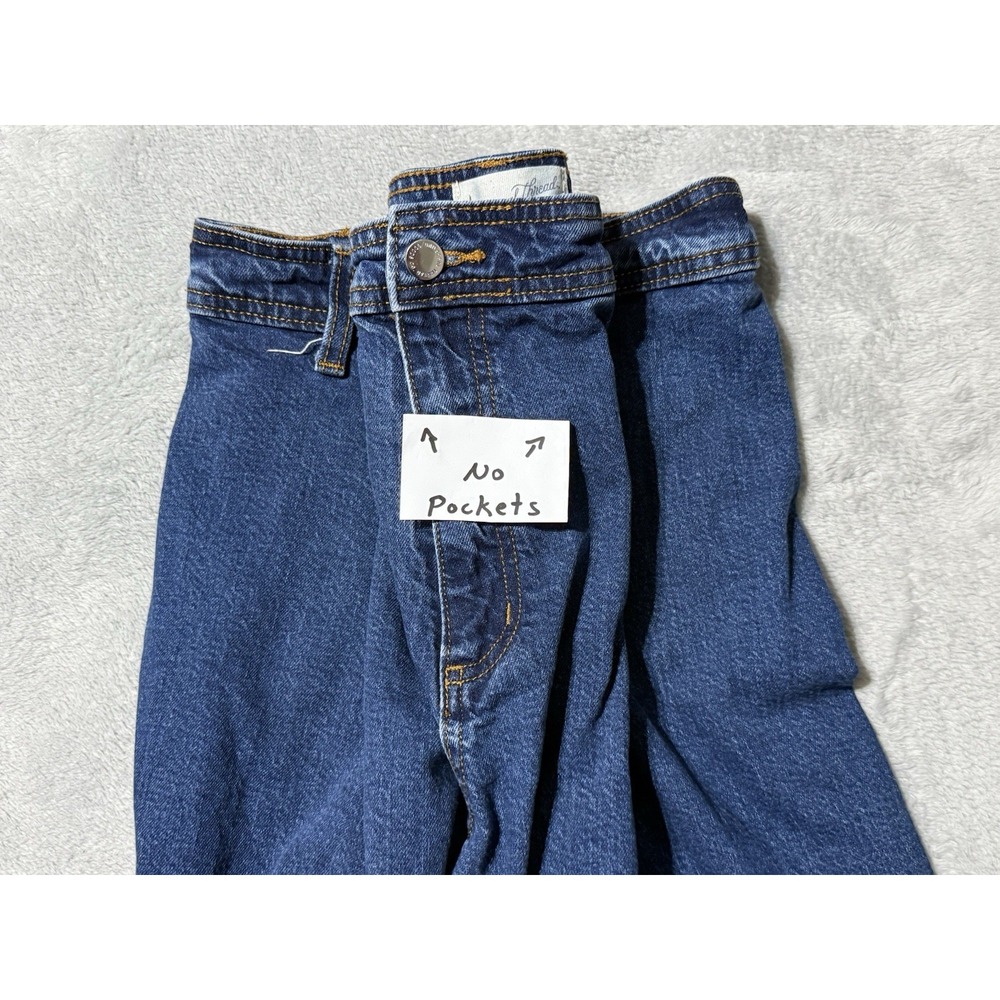 Universal Thread Jeans Womens 16 Blue High Rise Sailor Wide Leg Denim 36x27.5 - Picture 5 of 10
